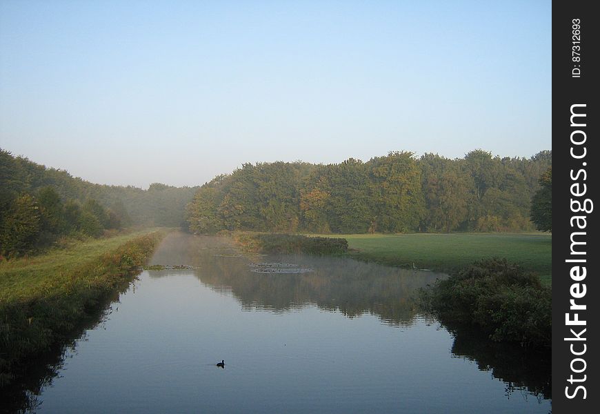 Stretch of water in the &#x22;Amsterdamse Bos&#x22;, a large park in Amstelveen, the Netherlands. Photograph taken on the morning of September 27 2008.