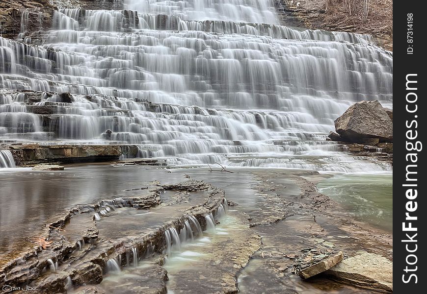 This is Albion Falls in Hamilton, Ontario. Hamilton bills itself as &#x22;the waterfall capital of the world&#x22; since it claims to have 126 waterfalls. This is Albion Falls in Hamilton, Ontario. Hamilton bills itself as &#x22;the waterfall capital of the world&#x22; since it claims to have 126 waterfalls.