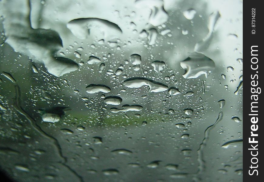water on windshield