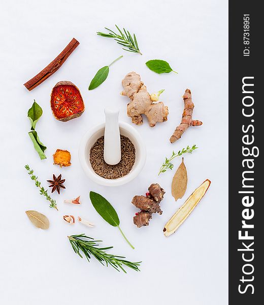 Food on White Background