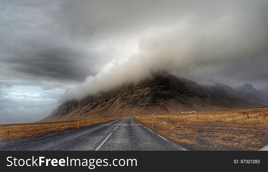 Storm Clouds Over Highway