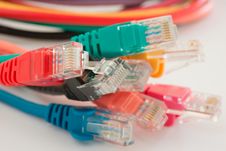 Network Cables Close Up Stock Images Network Cables Close Up Stock Images
