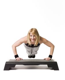 Woman Working Out Stock Photos