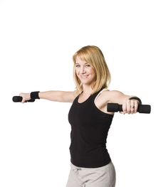 Woman Working Out Royalty Free Stock Photo Woman Working Out Royalty Free Stock Photo