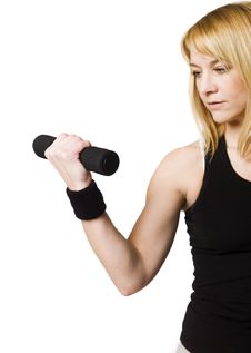 Woman Working Out Royalty Free Stock Image Woman Working Out Royalty Free Stock Image