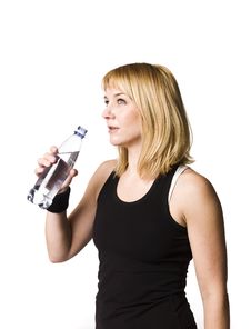 Girl Drinking Water Stock Image Girl Drinking Water Stock Image
