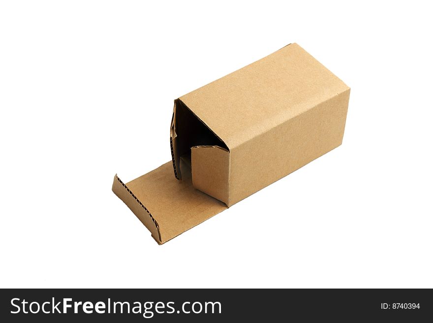 Box on white background, isolated