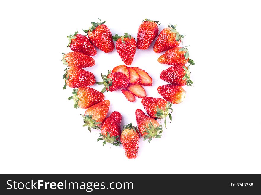 Strawberry Isolated on White