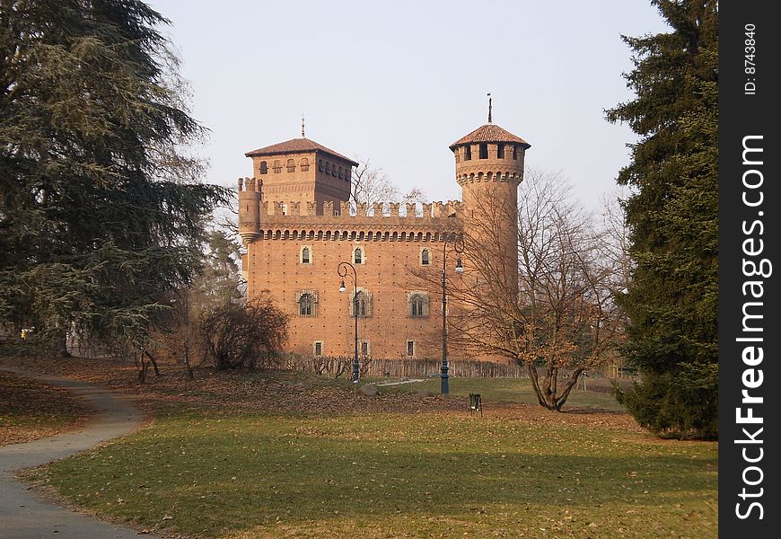 A replica of medieval castle. A replica of medieval castle