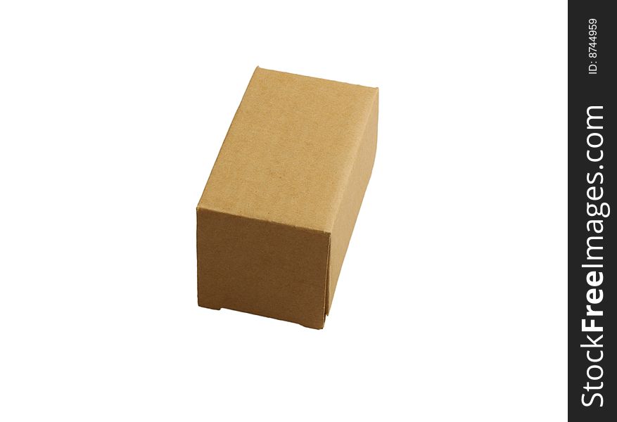 Box on white background, isolated