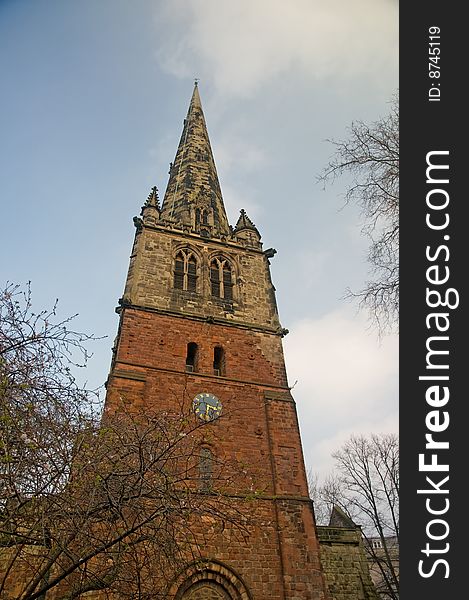 The church of st marys in shrewsbury in england. The church of st marys in shrewsbury in england