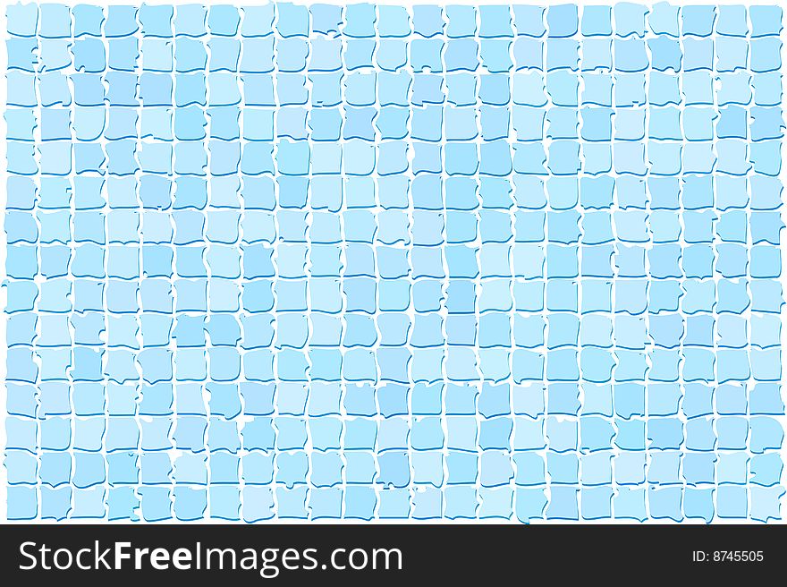 Vector illustration of blue tile