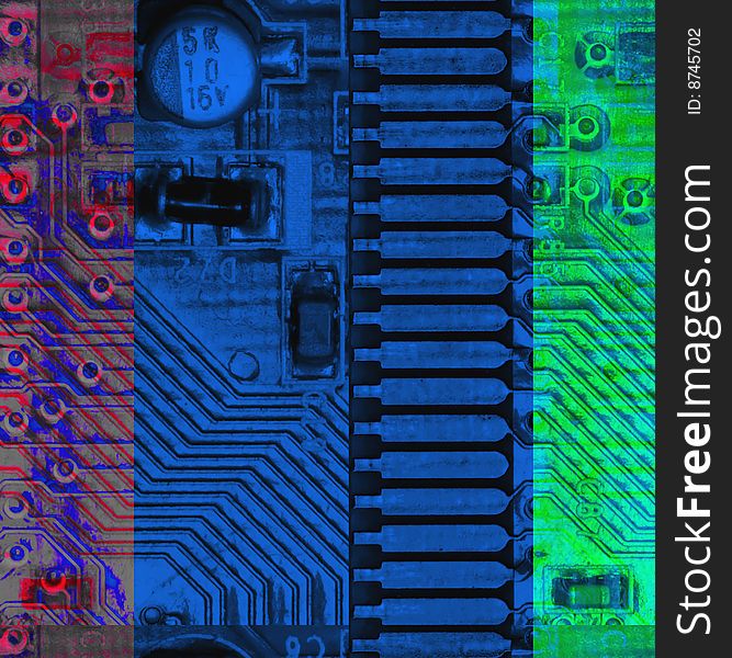 Illustration of the Electronic board