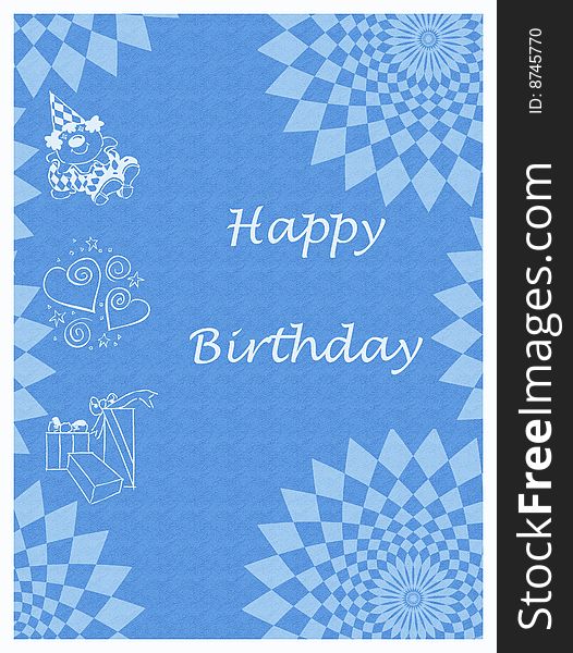 A beautiful happy birthday card