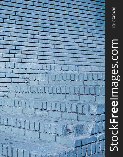 Brick stairs abstract