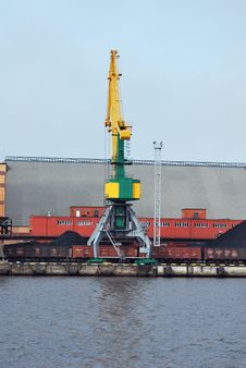 Crane In Harbour Stock Photos Crane In Harbour Stock Photos