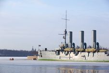 Russian Cruiser Aurora Royalty Free Stock Photos Russian Cruiser Aurora Royalty Free Stock Photos