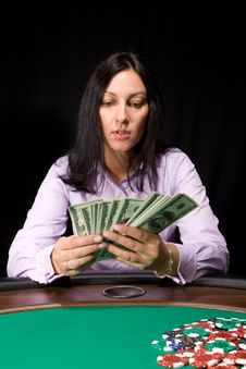 Cash In The Casino Royalty Free Stock Image