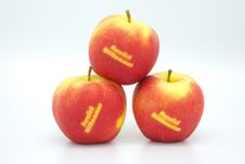 Welcome Apples Royalty Free Stock Photo