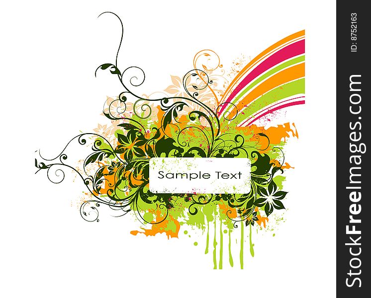 A Floral Vector Background