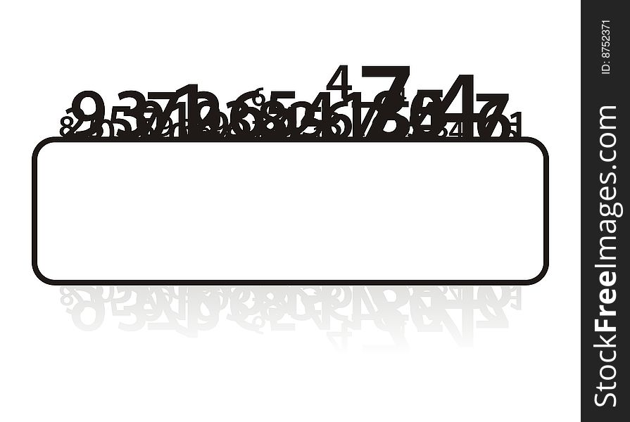 Modern composition from figures. On a white background silhouettes of figures are located. In the centre a field for the text. Modern composition from figures. On a white background silhouettes of figures are located. In the centre a field for the text.