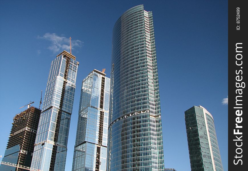 Highest skyscraper of business center in moscow, under construction. Highest skyscraper of business center in moscow, under construction.