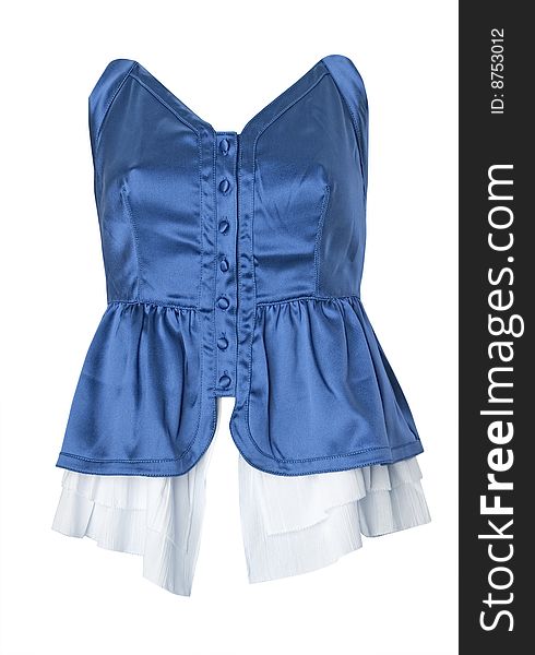 Blue Blouse Jacket Shirt Vest