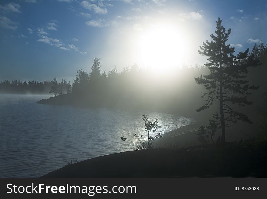 Sunrise in Karelia (Russia) about 3:00 AM. Sunrise in Karelia (Russia) about 3:00 AM