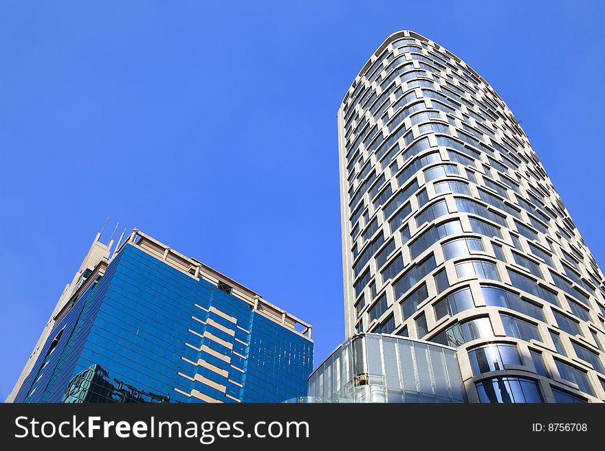 The modern building of the lujiazui financial centre in shanghai china.