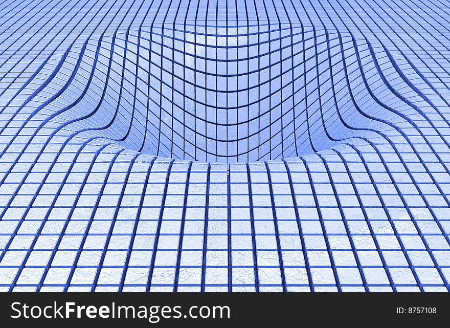 An Abstract 3d cyberspace background. An Abstract 3d cyberspace background