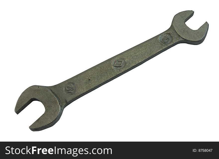 Metal spanner for home and auto worker. Metal spanner for home and auto worker