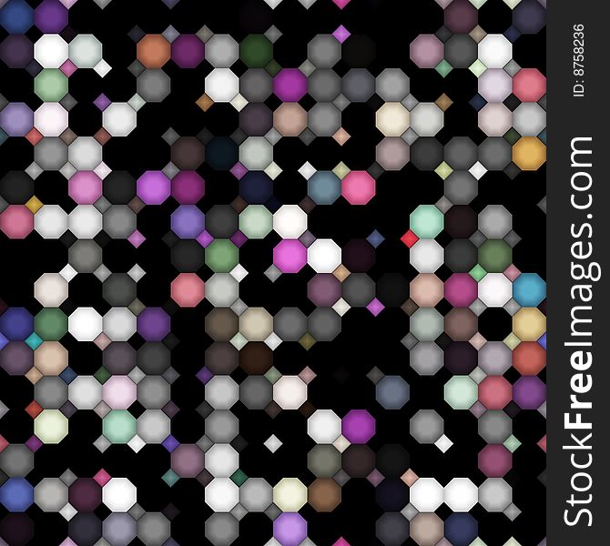 Dark Dirty Colored Dots Pattern