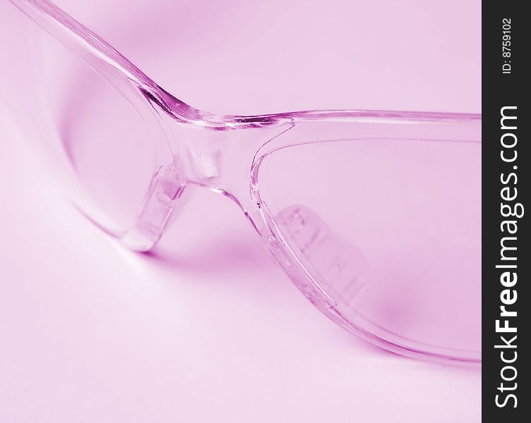 Spectacles, pink, glasses. Close-up