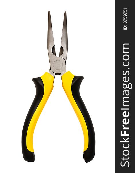 Modern and beautiful pliers on a white background. Modern and beautiful pliers on a white background