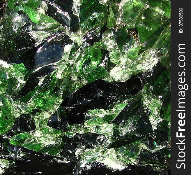 glassy green rock texture