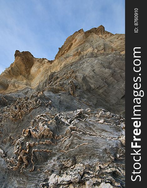 Geological formation typical of the beaches in the southwest coast of Portugal. Geological formation typical of the beaches in the southwest coast of Portugal