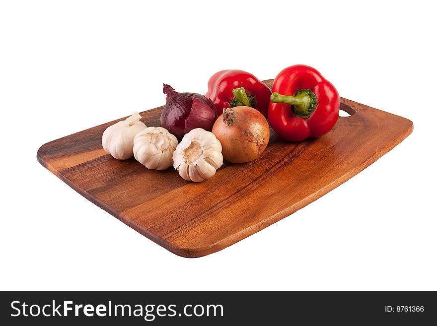 Vegetables On Cutting Board