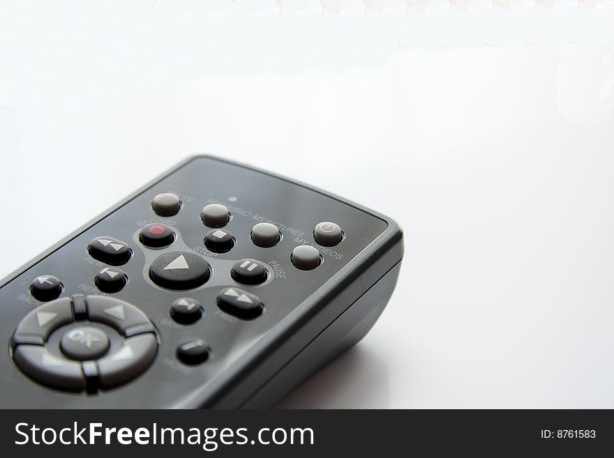 Tv command, object isolated white background, appliances. Tv command, object isolated white background, appliances