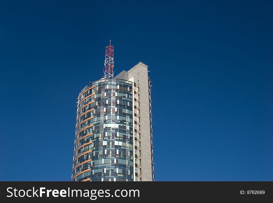 Skyscraper and blue sky