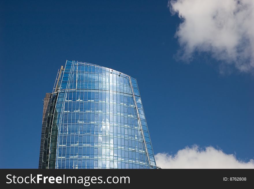 Skyscraper and blue sky