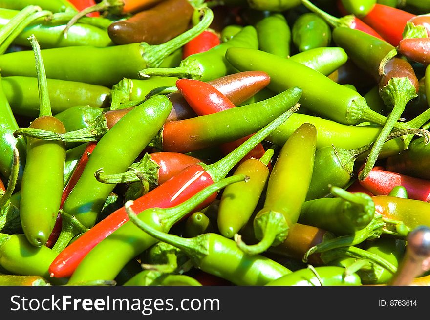 Photo of chili peppers made at Farmer Market