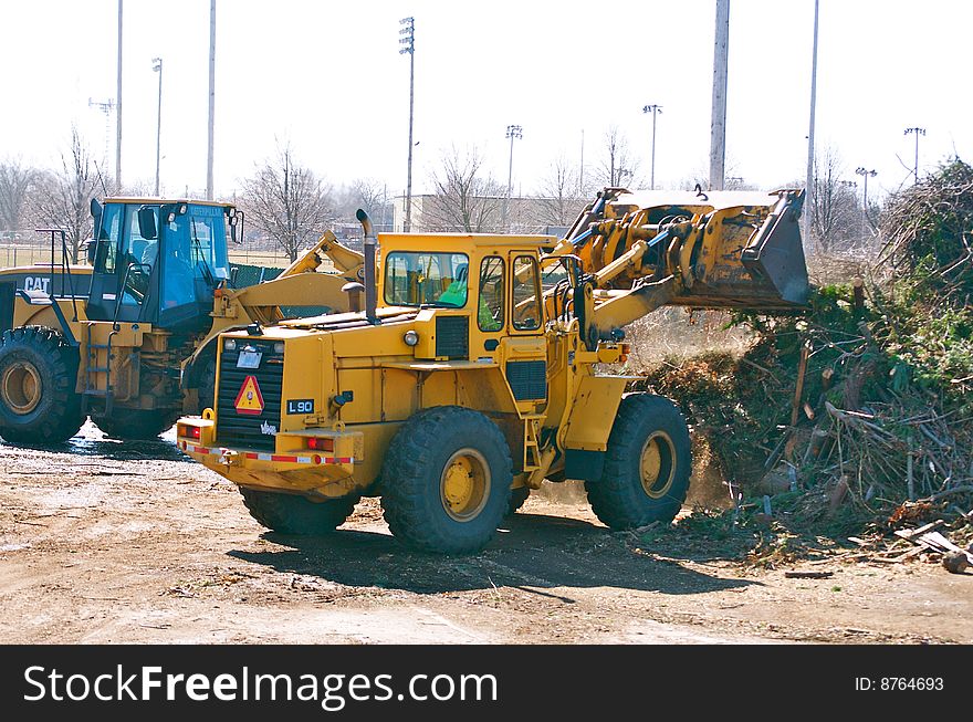 Warwick RI has one of the highest rates of domestic recycling in the country. This image shows yard waste being prepared for composting. Warwick RI has one of the highest rates of domestic recycling in the country. This image shows yard waste being prepared for composting.