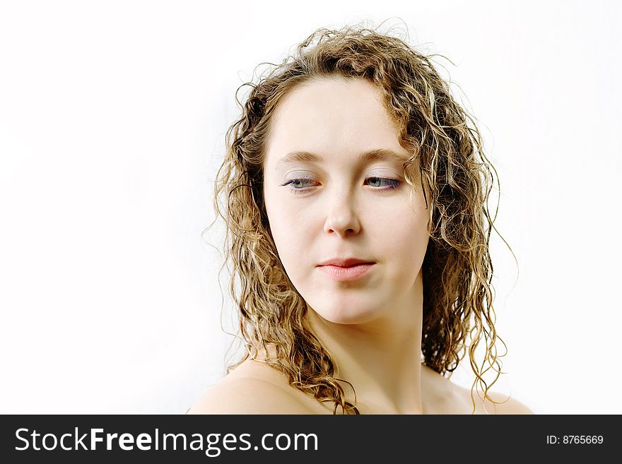 Stock photo: an image of a young beautiful woman. Stock photo: an image of a young beautiful woman