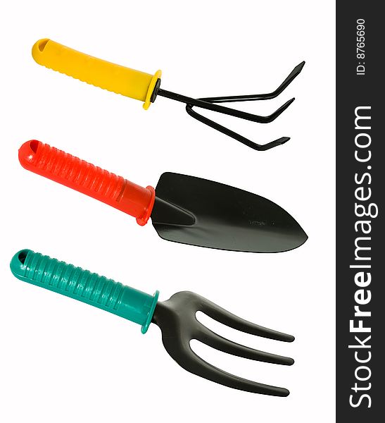 Stock photo: an image of a set of garden tools