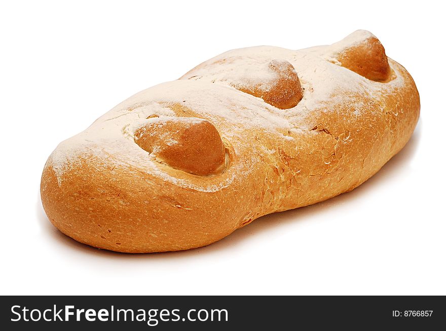 Fresh Italian long loaf isolated