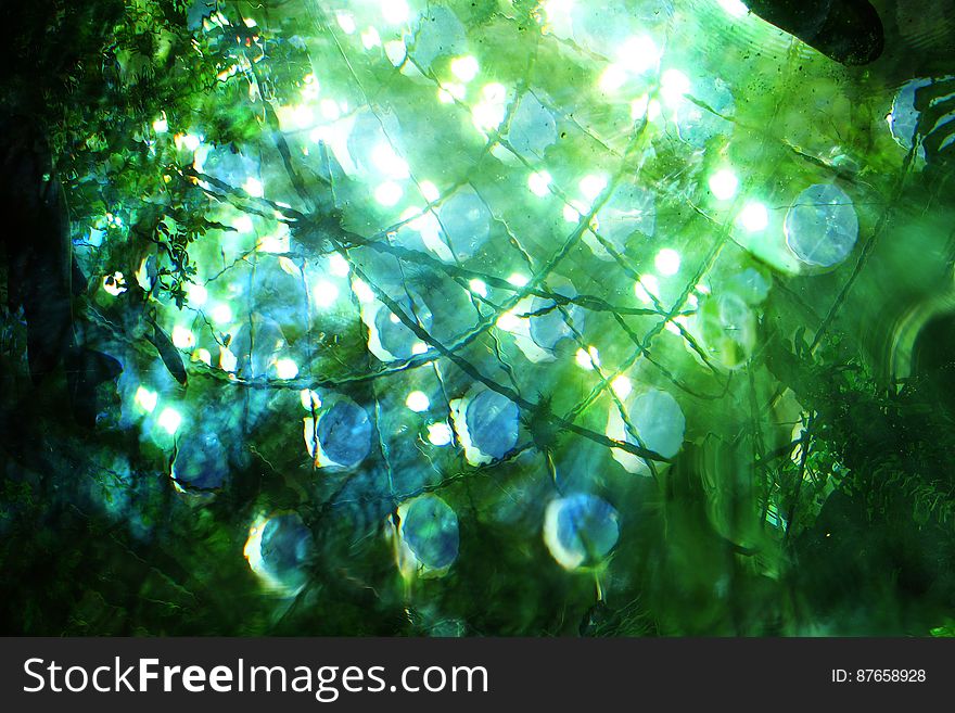 blue-green watery abstract