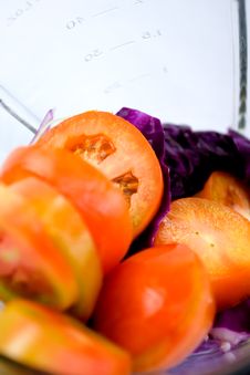 Vegetables In A Blender Royalty Free Stock Photography Vegetables In A Blender Royalty Free Stock Photography