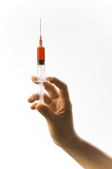 Blood Syringe Stock Photo Blood Syringe Stock Photo