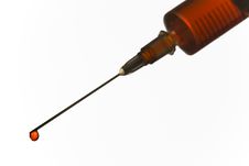Blood Syringe Royalty Free Stock Photo Blood Syringe Royalty Free Stock Photo
