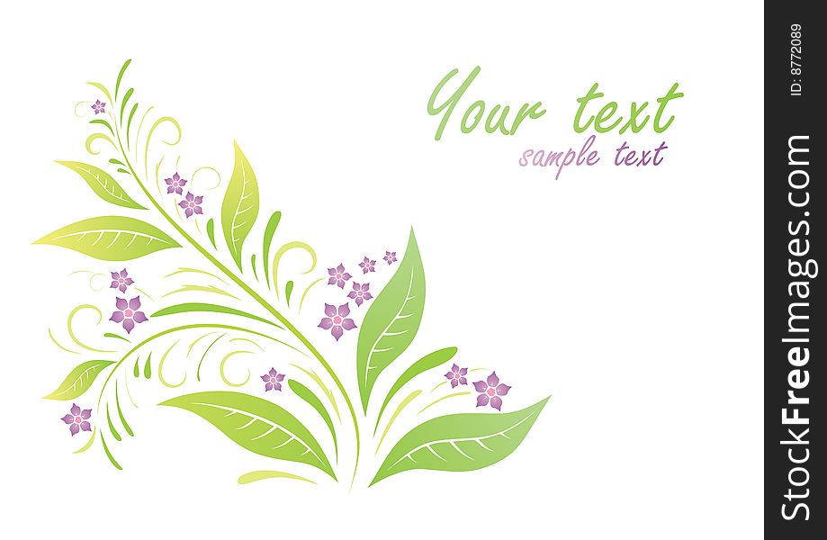 Floral seasonal background with place for your text. Floral seasonal background with place for your text